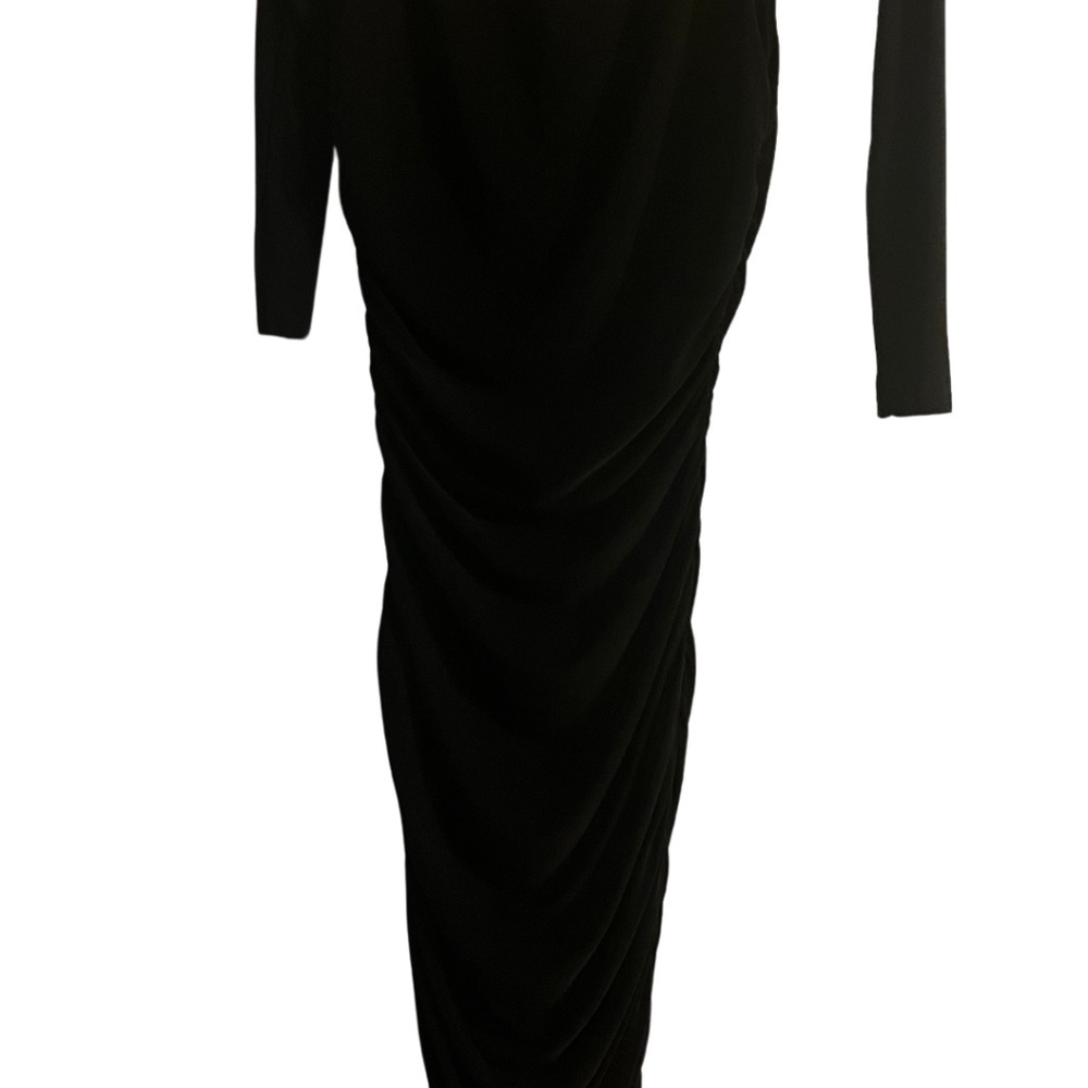 MISSEDGUIDED RUCHED MIDI DRESS OFF THE SHOULDER - Picture 2 of 4